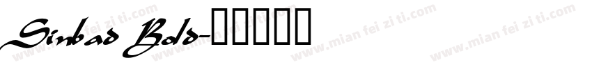 Sinbad Bold字体转换